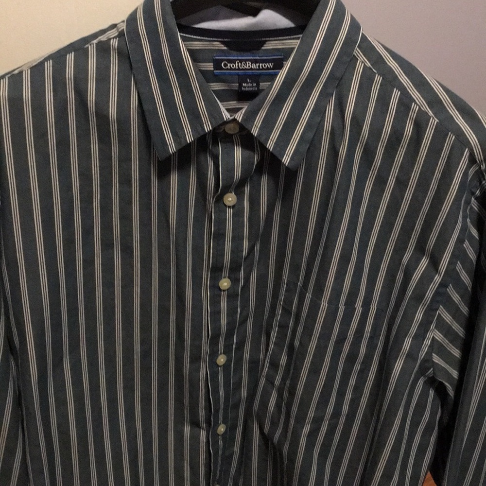 Large striped Croft and barrow dress shirt